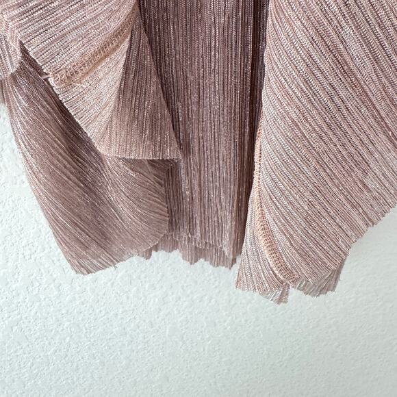 Sabina Musayev Womens Carry Mini Dress Size S Sparkle Party Occasion Rose Gold - Picture 5 of 9